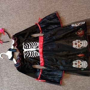 Girls Halloween Day of the Dead Costume size 7/8
